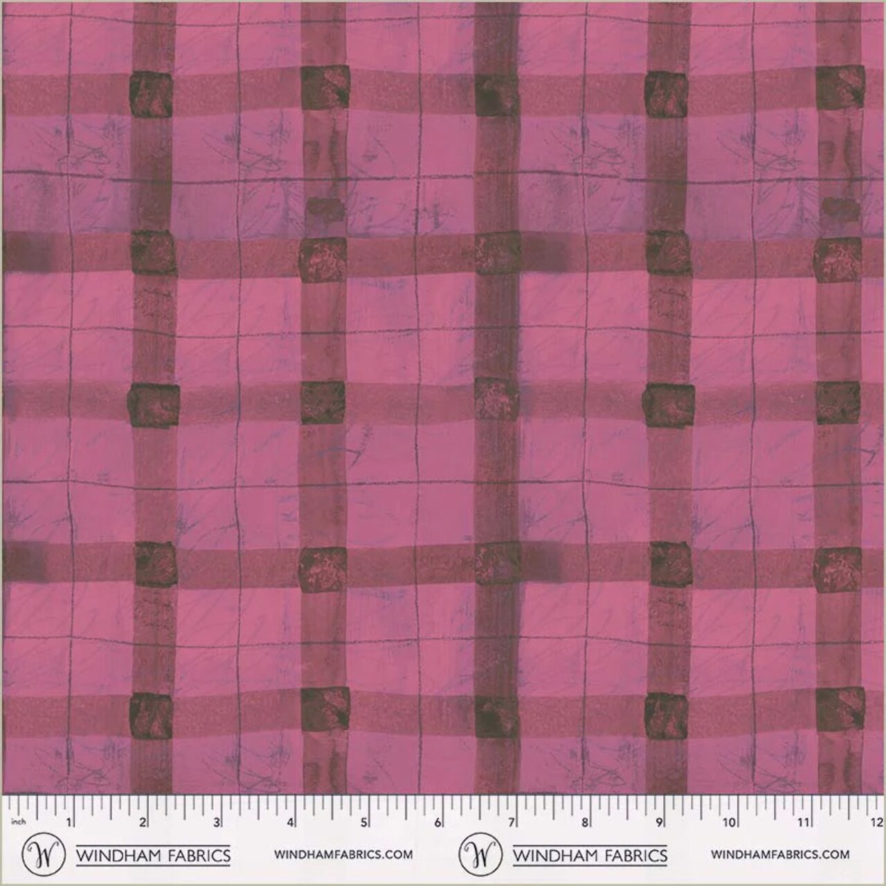 Beetroot Plaid in Beetroot (54927d-15) | The Plaid One | Marcia Derse | Windham